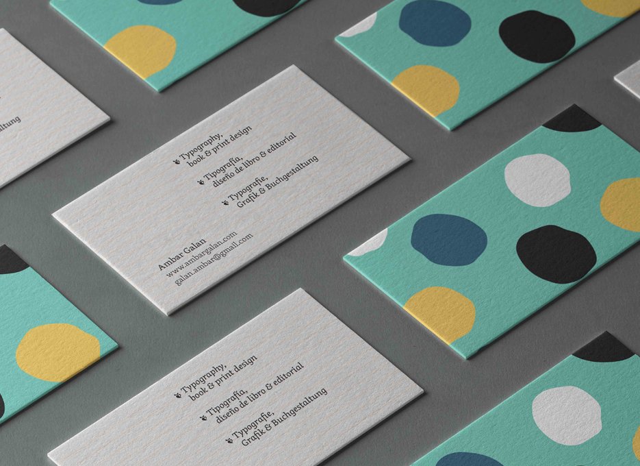 Personal Identity — Business card typography