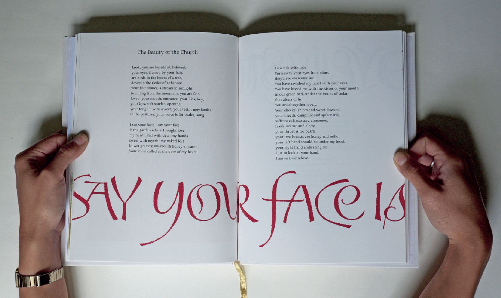 Say Your Face Is — Hand lettering & typesetting