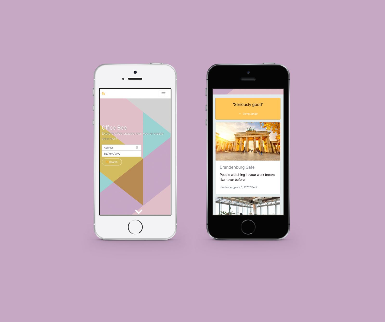 Office Bee — App concept & UI