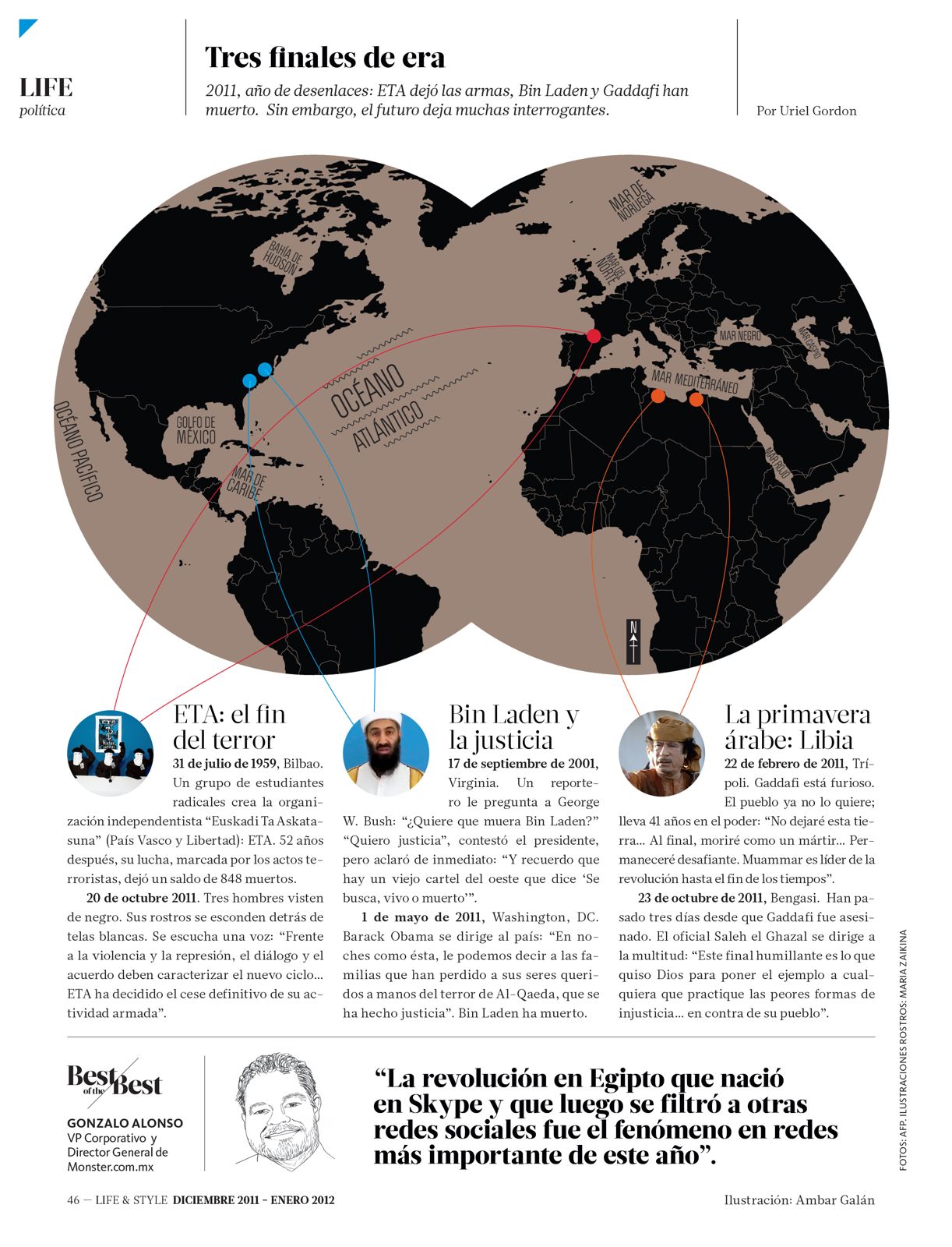 Revista Life & Style — Political map illustration