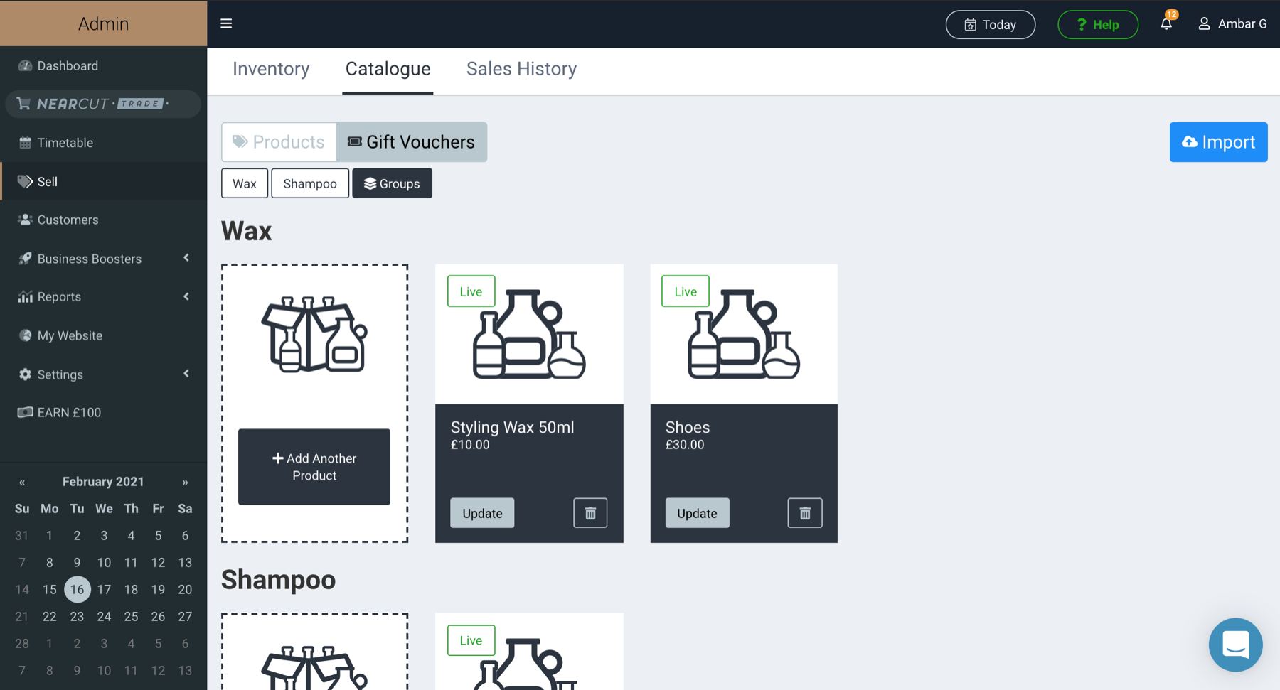 Redesigned catalogue page using the new shared UI kit